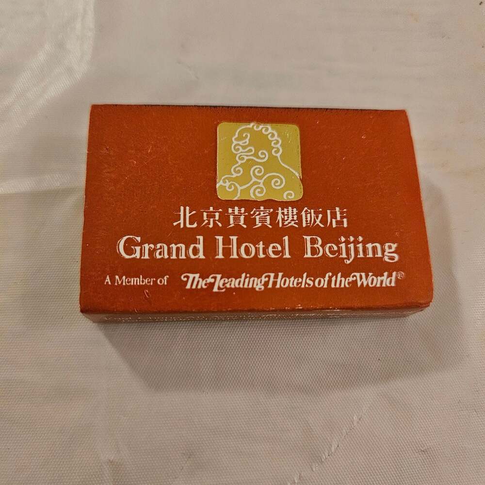 Vintage Grand Hotel Beijing China Hotel Advertising Matchbox full/ unstruck - Picture 2 of 4